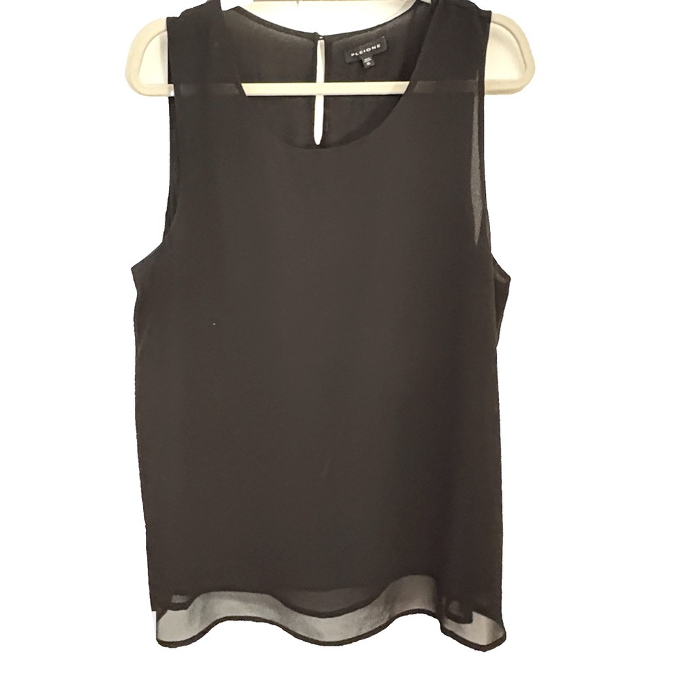Chic Elegance: Pleione XL Asymmetrical Layered Tank